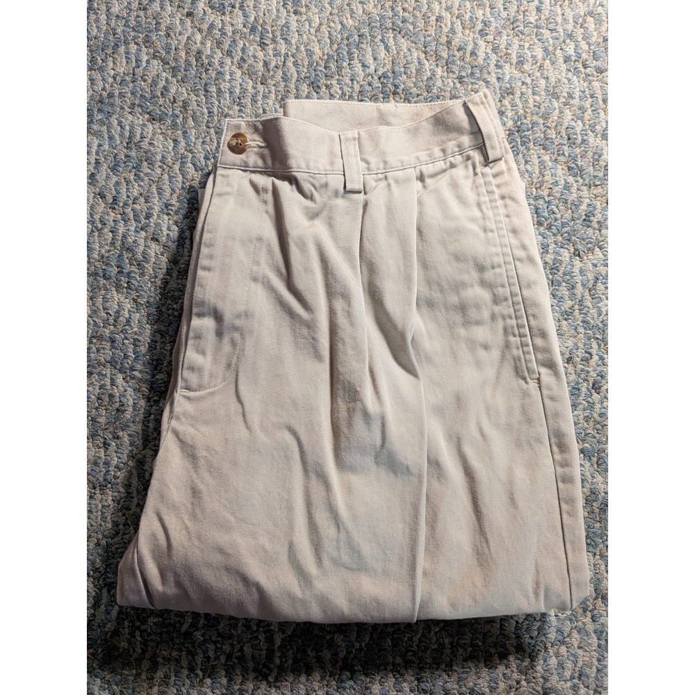Jos A Bank Classic Collection Pleated Chinos Tan Khaki Cotton Pants 36x30
